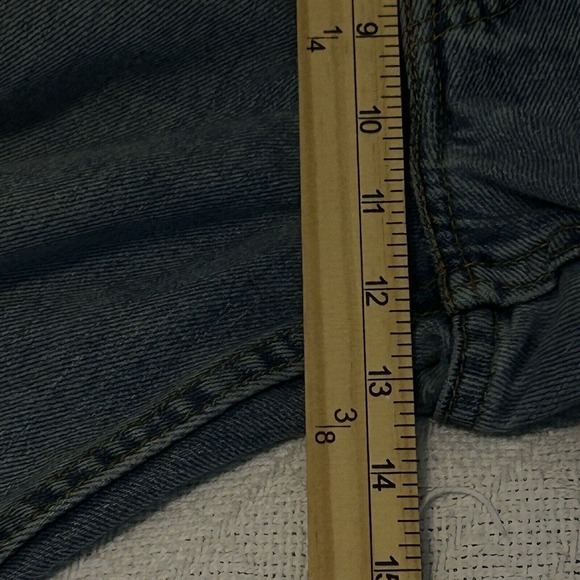 Levis 550 Jeans Mens 36x32 Relaxed Fit Western Cowboy Blue Denim Distressed - Picture 9 of 16